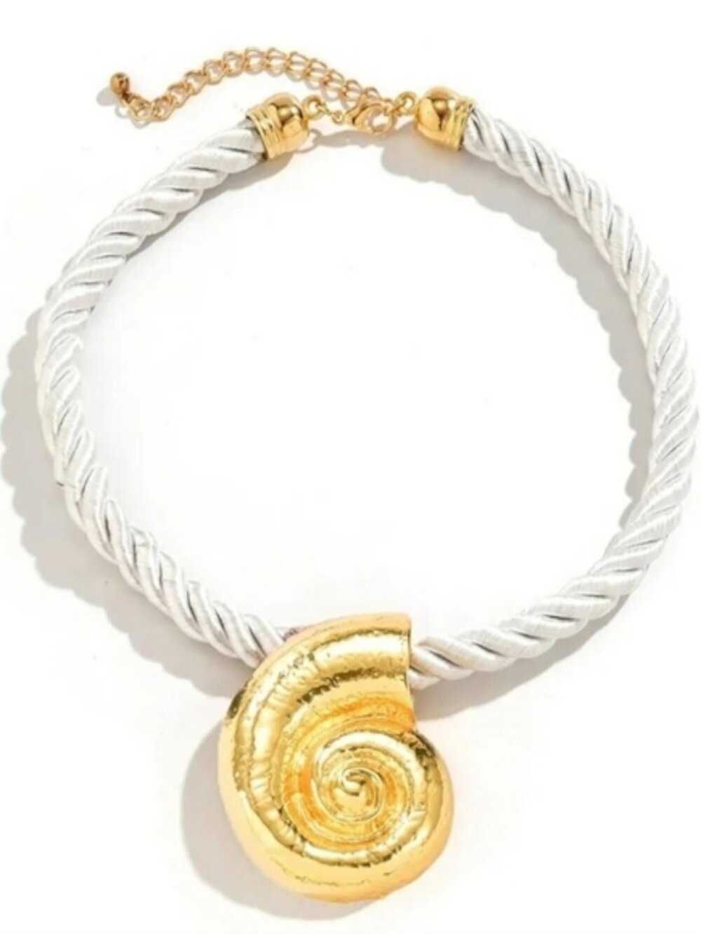NEW! PIPER K CONCH SHELL STATEMENT NECKLACE - Picture 2 of 5